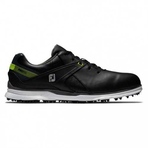 Black / Lime Men's Footjoy Pro|SL Spikeless Golf Shoes | US-60459JW