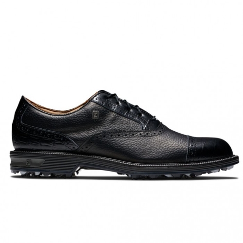 Black Men's Footjoy Premiere Series - Tarlow Spiked Golf Shoes | US-91547KZ