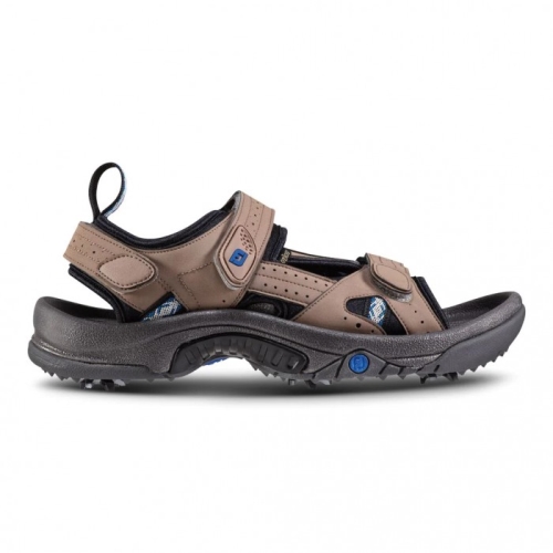 Dark Taupe Men's Footjoy Golf Sandals Spiked Golf Shoes | US-17948IE