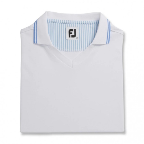 White Women's Footjoy Limited Edition Open Collar Shirts | US-19085MP