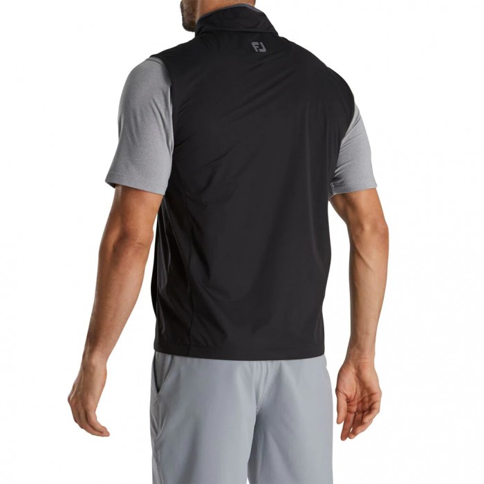 Black / Charcoal Men's Footjoy HydroKnit Vest | US-51926IY