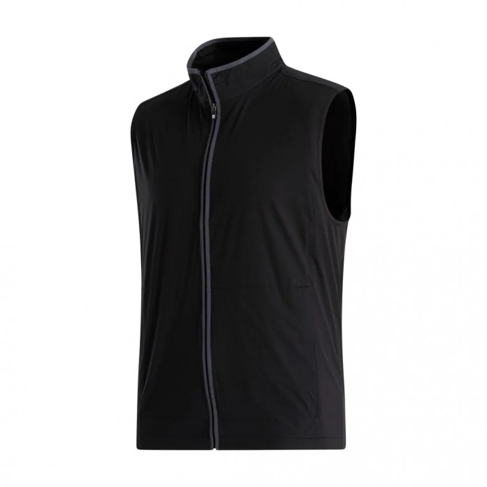 Black / Charcoal Men\'s Footjoy HydroKnit Vest | US-51926IY