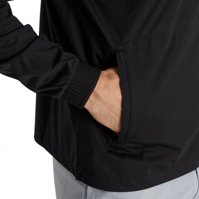 Black Men's Footjoy HydroKnit Pullover | US-71809VR