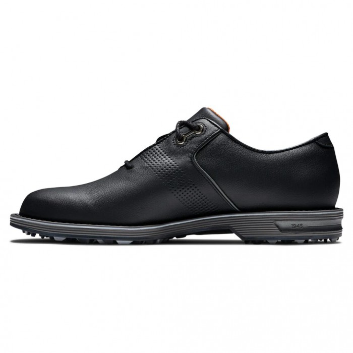 Black Men's Footjoy Premiere Series - Flint Spikeless Golf Shoes | US-45806SC