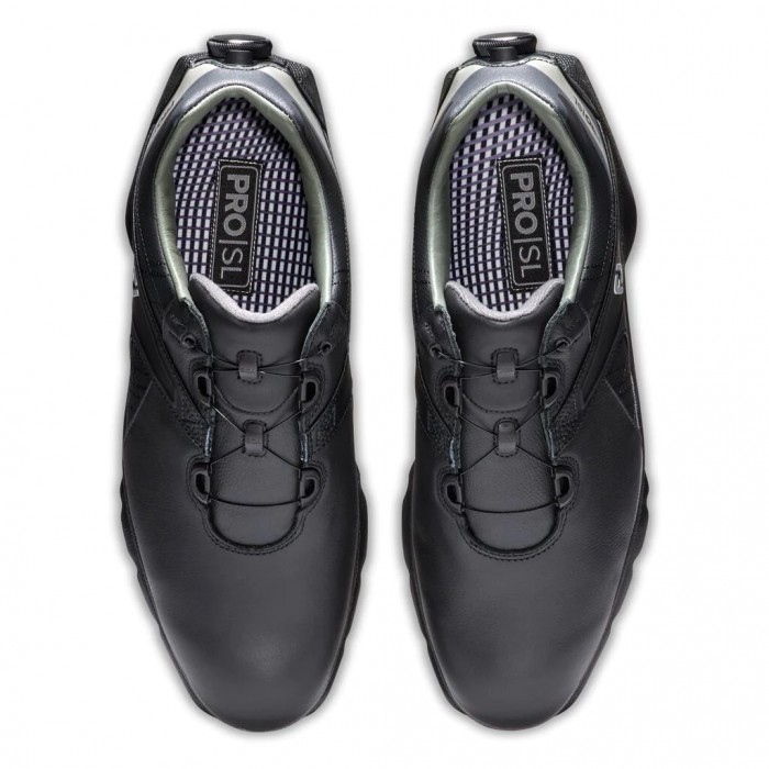 Black Men's Footjoy Pro|SL BOA Spikeless Golf Shoes | US-36579DP