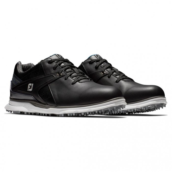 Black Men's Footjoy Pro|SL Carbon Spikeless Golf Shoes | US-46305LQ