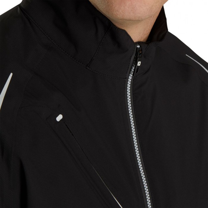 Black Men's Footjoy Select LS Rain Jacket | US-27965BA