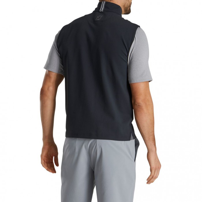 Black Men's Footjoy Stretch Vest | US-61589NT