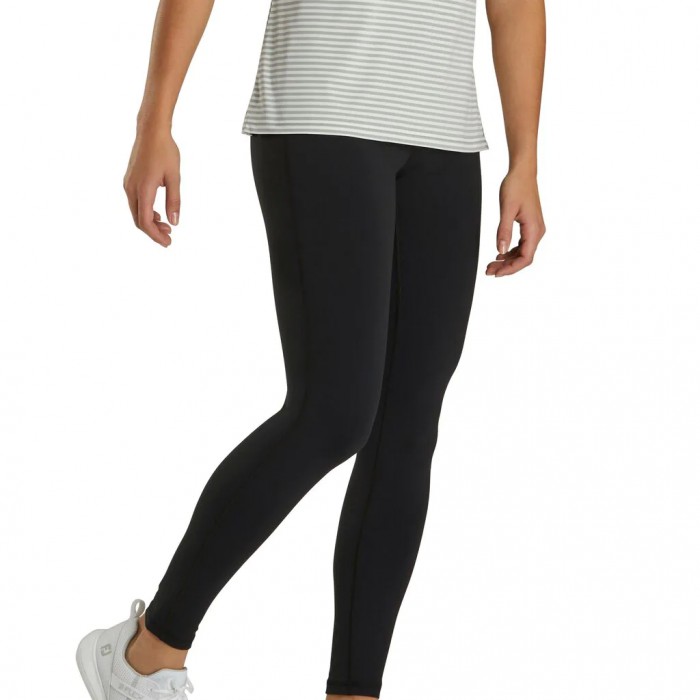 Black Women's Footjoy Ankle Length Leggings | US-09721DI