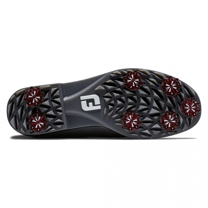 Charcoal / Black Women's Footjoy Premiere Series - Cap Toe Spiked Golf Shoes | US-02697XO