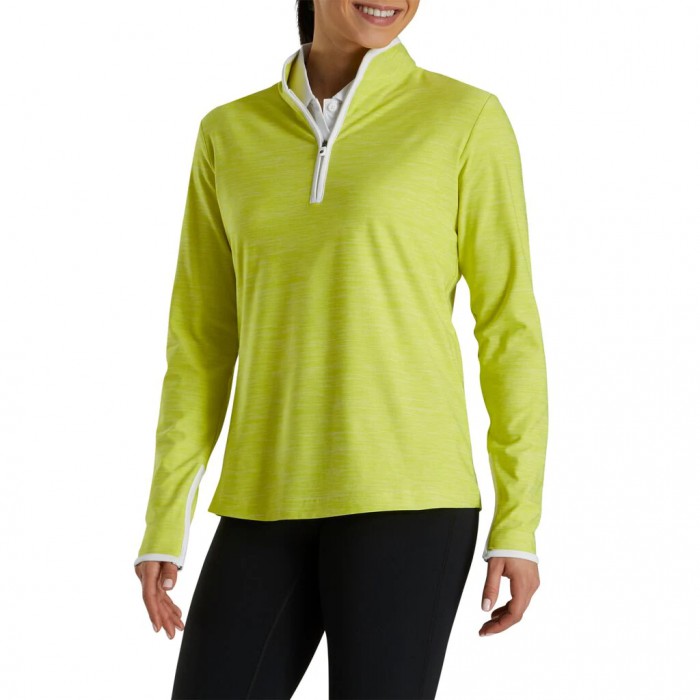 Citrus Women's Footjoy Quarter-Zip Space Dye Mid-Layer Jacket | US-09851VY