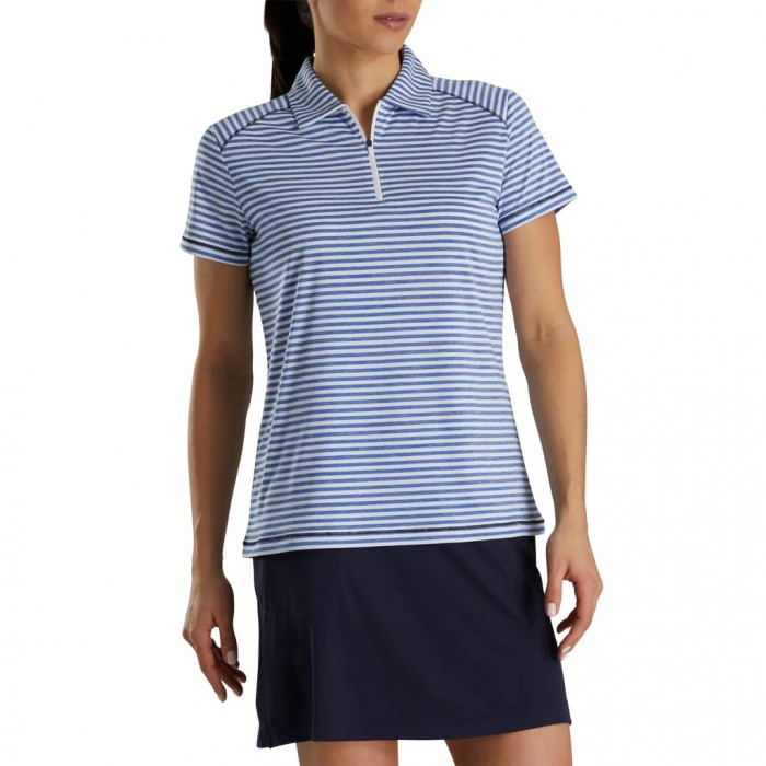 Cobalt Women's Footjoy Heather Stripe Shirts | US-74120SK