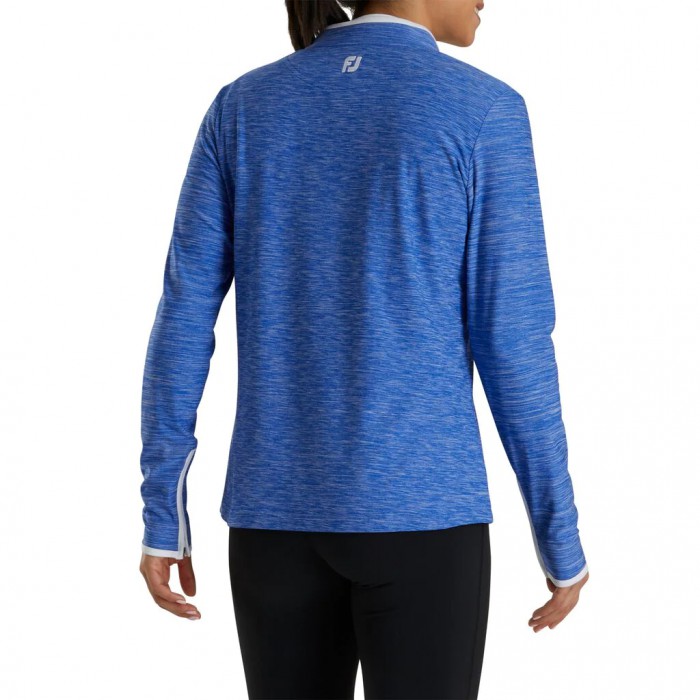 Cobalt Women's Footjoy Quarter-Zip Space Dye Mid-Layer Jacket | US-76543DB