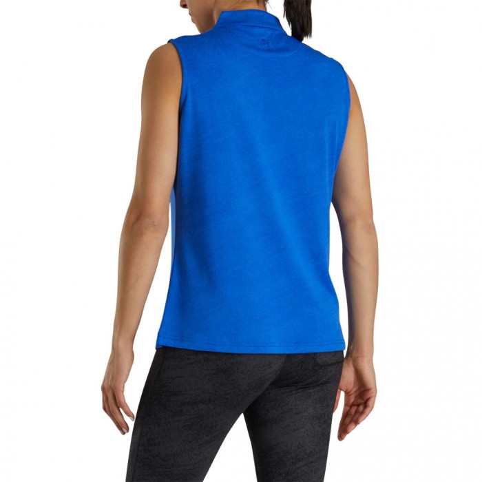 Cobalt Women's Footjoy Sleeveless Jacquard Shirts | US-10429MF