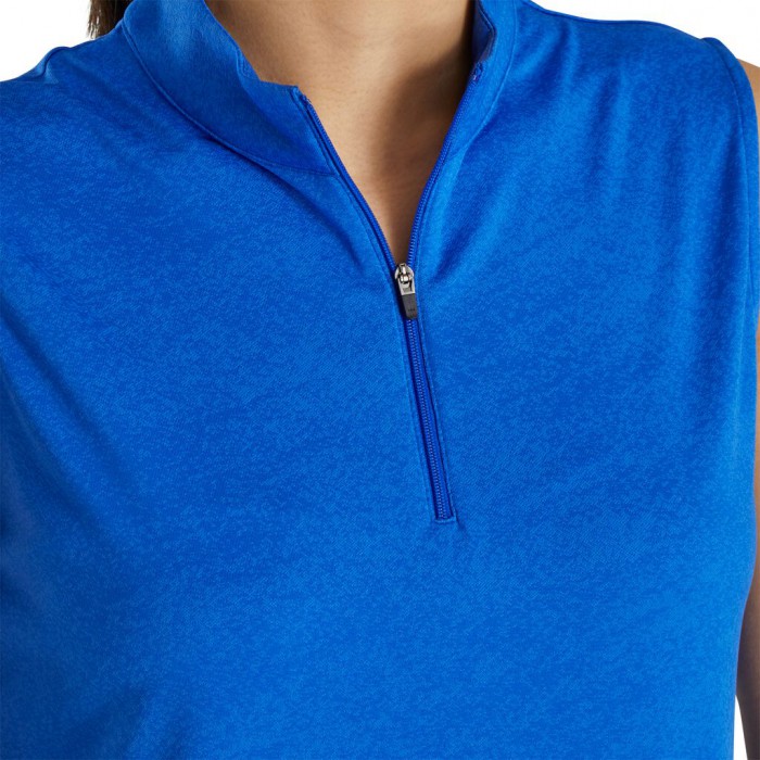 Cobalt Women's Footjoy Sleeveless Jacquard Shirts | US-10429MF