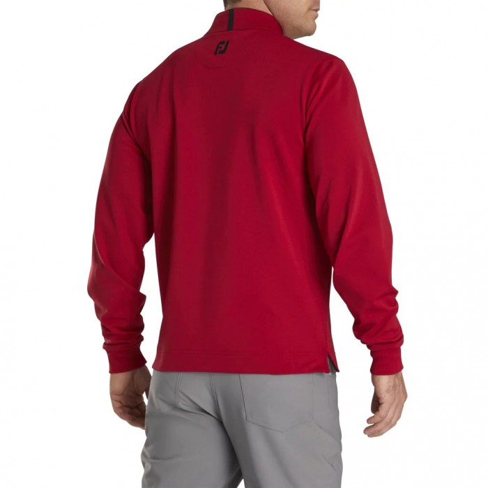 Crimson Men's Footjoy Pique Sport Mid-Layer Jacket | US-49718ZV