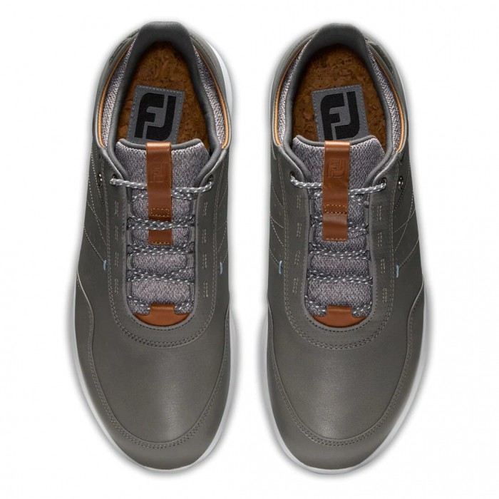 Grey Men's Footjoy Stratos Spikeless Golf Shoes | US-19280QU