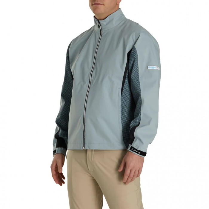 Grey / Navy + Grey Houndstooth Men's Footjoy HydroLite Jacket | US-12849VQ