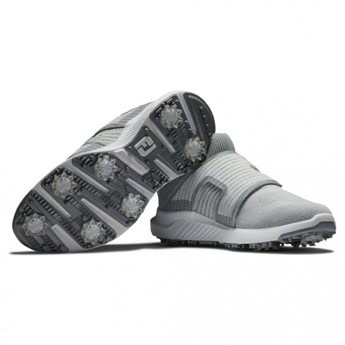Grey / Silver Women's Footjoy HyperFlex BOA Spiked Golf Shoes | US-35802MN