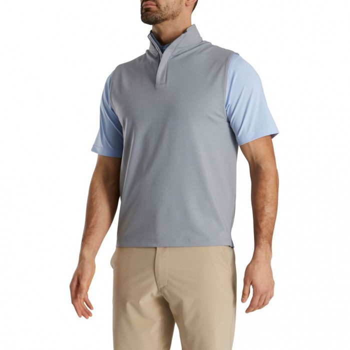 Heather Grey Men's Footjoy Stretch Vest | US-67248UX