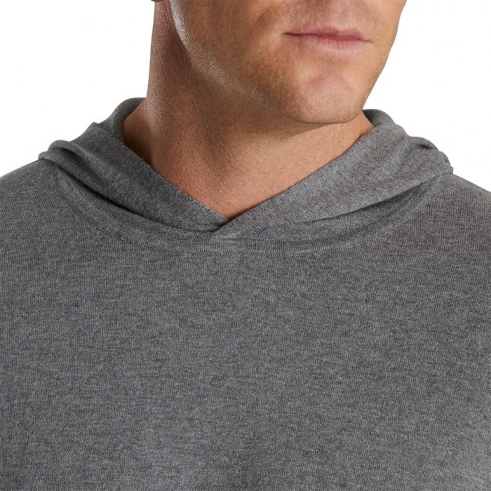 Heather Grey Men's Footjoy Sweater Hoodie | US-38195BF