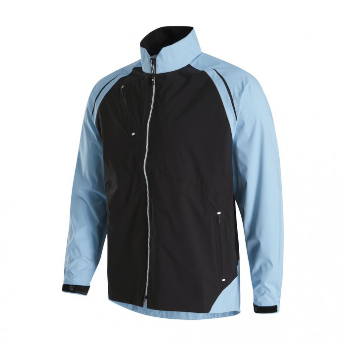 Light Blue / Black Men\'s Footjoy Select LS Rain Jacket | US-97526ZK