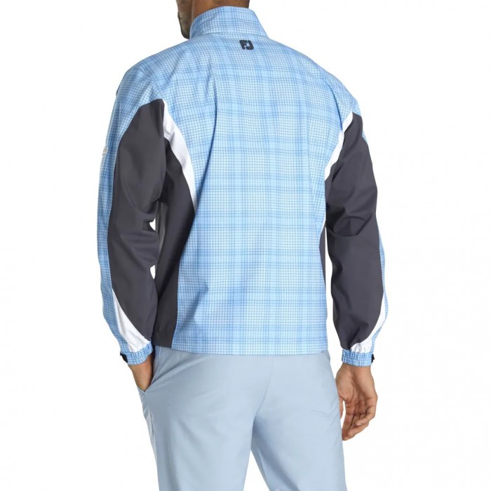 Light Blue Plaid / Charcoal Men's Footjoy HydroLite Jacket | US-12356WJ