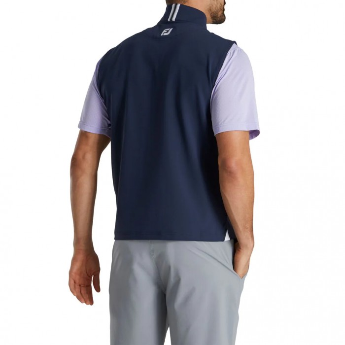 Navy Men's Footjoy Stretch Vest | US-65940IV