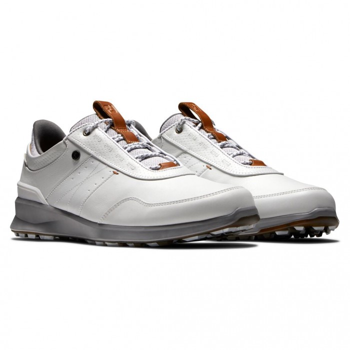 Off-White Men's Footjoy Stratos Spikeless Golf Shoes | US-97186GD