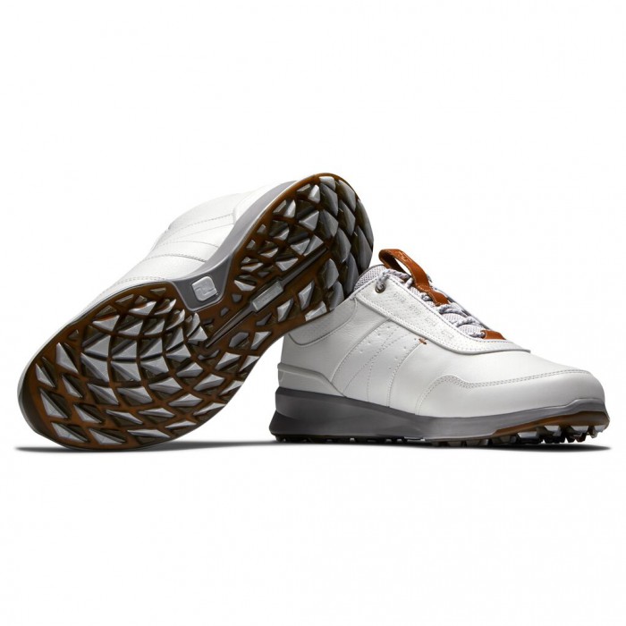 Off-White Men's Footjoy Stratos Spikeless Golf Shoes | US-97186GD