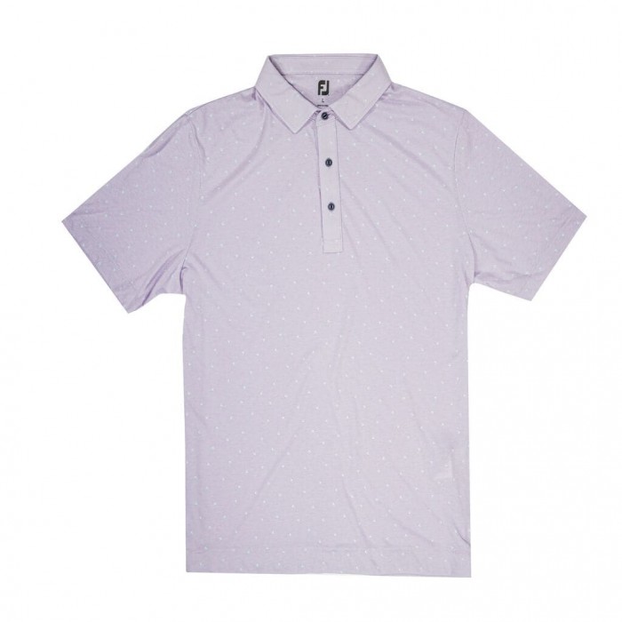 Purple Shell Men\'s Footjoy Coastal Collection Play Print Shirts | US-74915GP