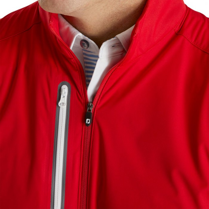 Red Men's Footjoy Lightweight Softshell Vest | US-36425KB