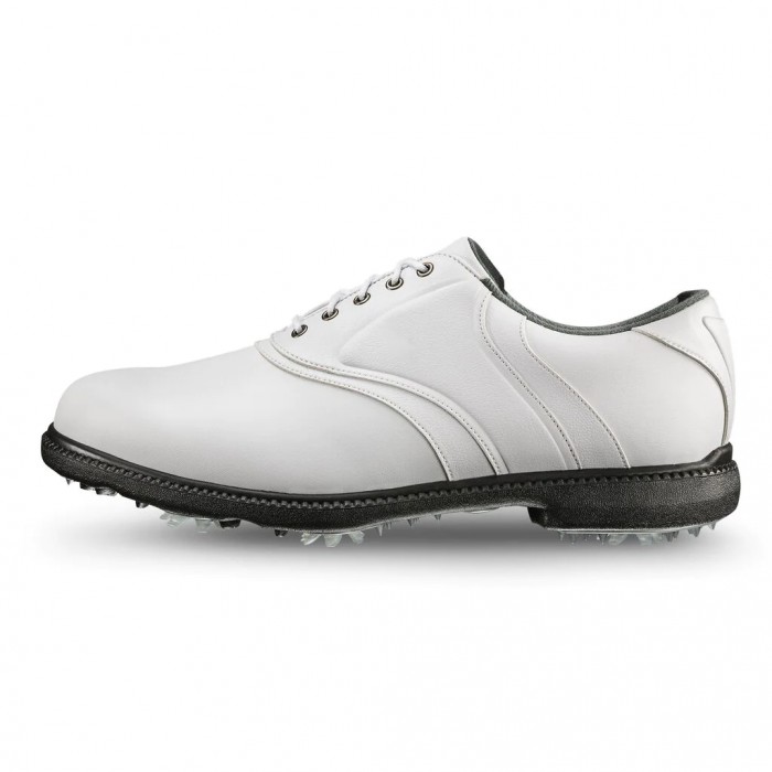 White Men's Footjoy FJ Originals Spiked Golf Shoes | US-91657AE