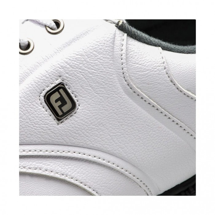 White Men's Footjoy FJ Originals Spiked Golf Shoes | US-91657AE