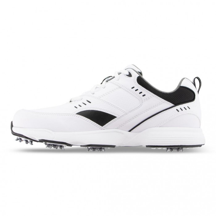 White Men's Footjoy Golf Sneaker Spiked Golf Shoes | US-31896CA