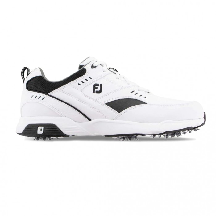 White Men\'s Footjoy Golf Sneaker Spiked Golf Shoes | US-31896CA