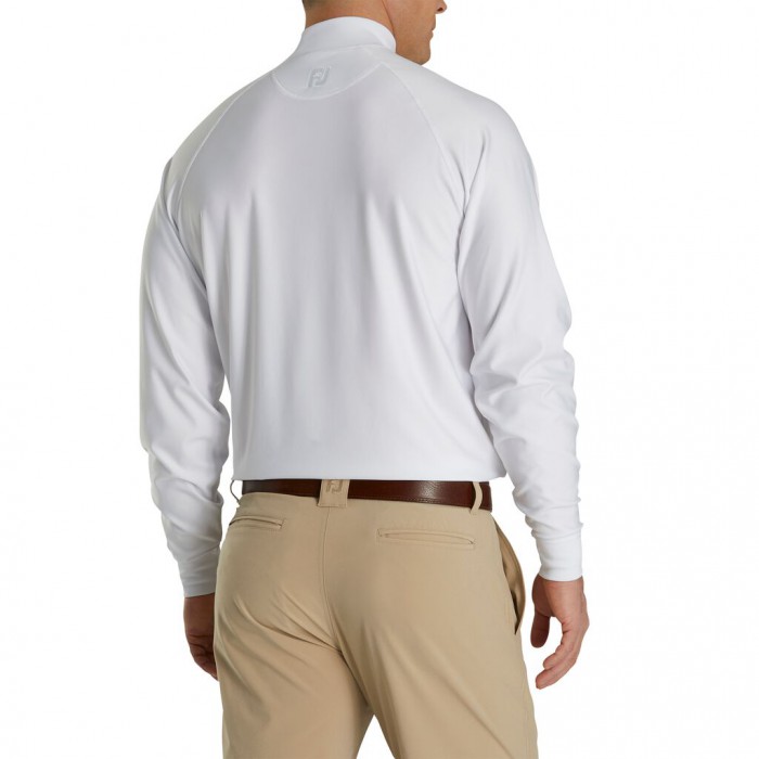 White Men's Footjoy Mock Shirts | US-65087NI