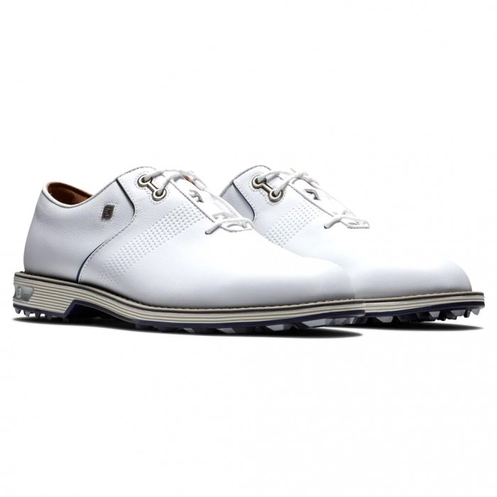 White Men's Footjoy Premiere Series - Flint Spikeless Golf Shoes | US-28036YG