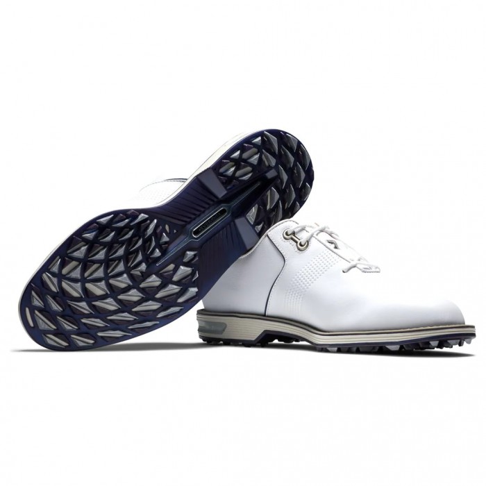 White Men's Footjoy Premiere Series - Flint Spikeless Golf Shoes | US-28036YG