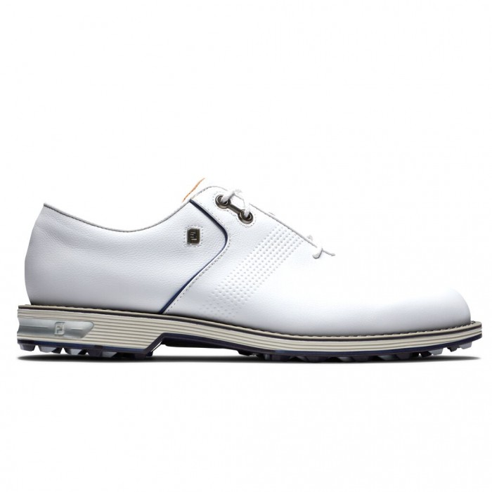 White Men\'s Footjoy Premiere Series - Flint Spikeless Golf Shoes | US-28036YG