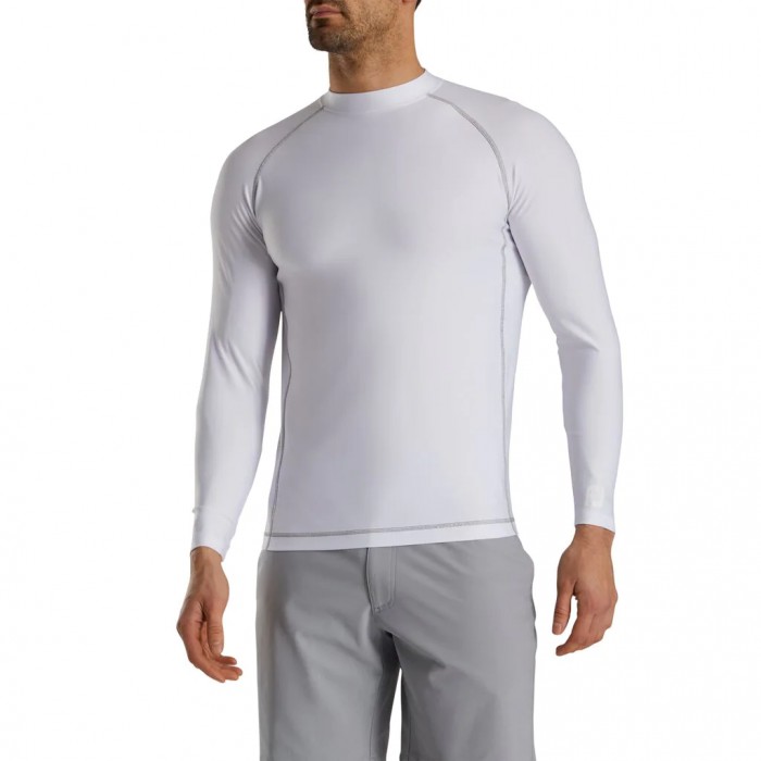 White Men's Footjoy Thermal Base Layer Shirt Shirts | US-65401SX