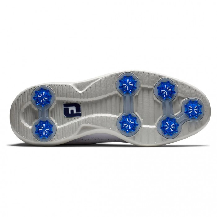 White Men's Footjoy Traditions - Shield Tip Spiked Golf Shoes | US-65871FE