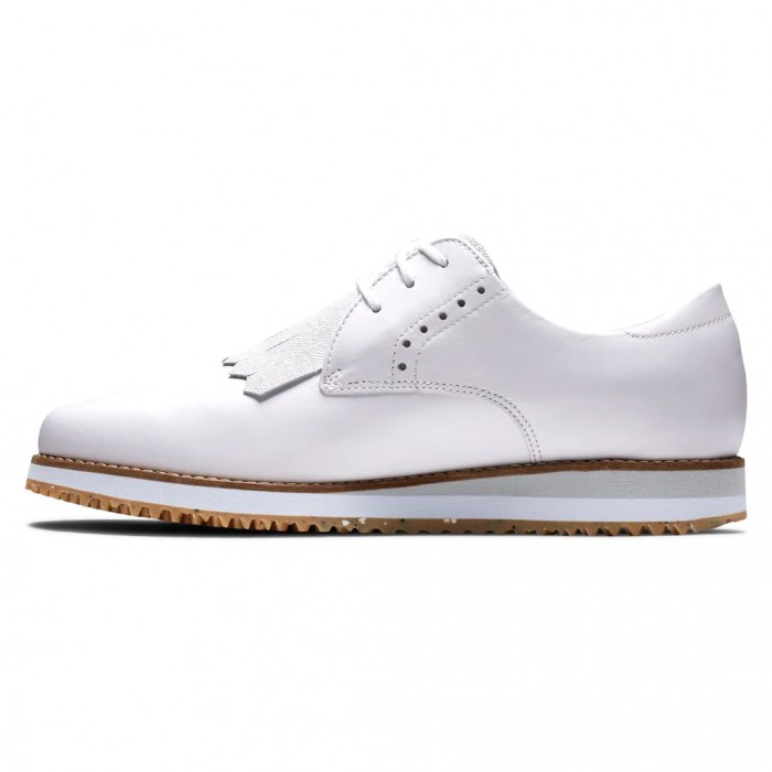 White Women's Footjoy Sport Retro - Kiltie Spikeless Golf Shoes | US-42568UI